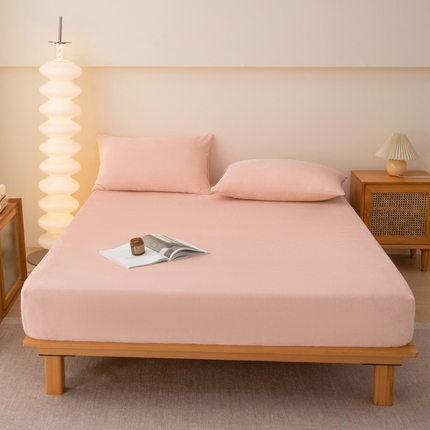 91家纺网 家纺一手货源 找家纺 （总）金泰莱 2025新款舒适牛奶绒纯色床笠