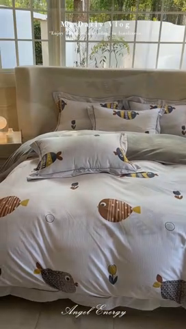 91家纺网 家纺一手货源 找家纺 7V 2025新款A纯棉B牛奶绒轻奢大宽边一字绣四件套A类133*76全棉喷气宽幅长绒棉高克重全工艺牛奶绒 罗非鱼