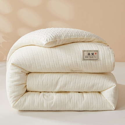 91家纺网 家纺一手货源 找家纺 （总）金喜 2025新款正宗5D立体饼干花豆豆抗压冬被春秋被被子被芯