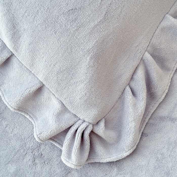 91家纺网 家纺一手货源 找家纺 金米诺 2024新款牛奶绒毛巾绣四件套 高级灰