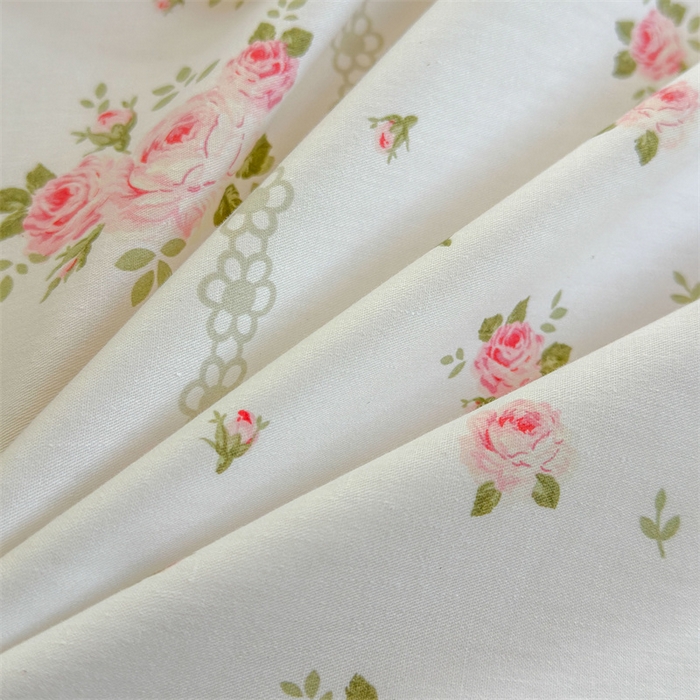 91家纺网 家纺一手货源 找家纺 7V 2024新款单件被套A纯棉B牛奶绒轻奢大宽边一字绣A类133*76全棉喷气宽幅长绒棉高克重全工艺牛奶绒 沐浴玫瑰