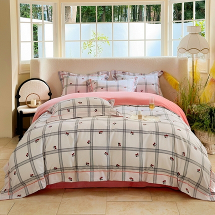 91家纺网 家纺一手货源 找家纺 （总）7V 2024新款单件被套A纯棉B牛奶绒轻奢大宽边一字绣A类133*76全棉喷气宽幅长绒棉高克重全工艺牛奶绒