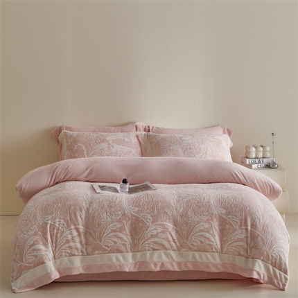 91家纺网 家纺一手货源 找家纺 （总）无界 2024新款B类色烂牛奶绒四件套-维亚纳（风格1）