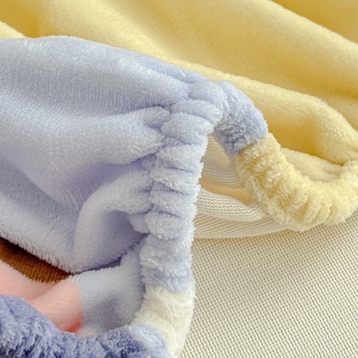 91家纺网 家纺一手货源 找家纺 金丝鸟家纺 2024新款200g牛奶绒单床笠系列 晚安熊