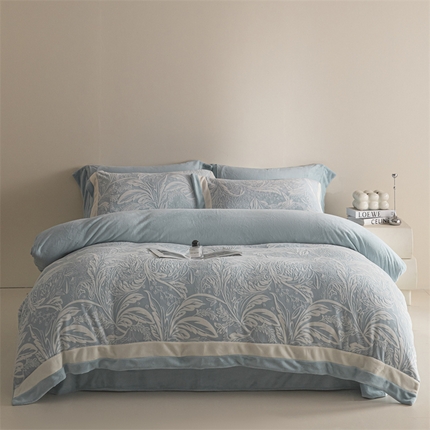 91家纺网 家纺一手货源 找家纺 （总）无界 2024新款B类色烂牛奶绒四件套-维亚纳（风格1）