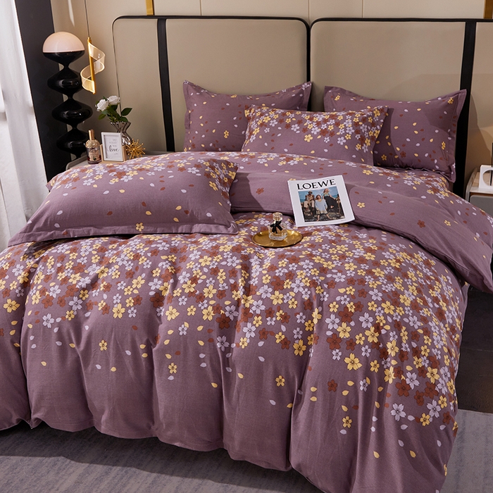 91家纺网 家纺一手货源 找家纺 贝兰仙奴 2024新款利兹系列磨毛多规格四件套玲珑秀