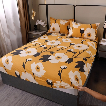 91家纺网 家纺一手货源 找家纺 （总）贝兰仙奴 2024新款利兹系列磨毛多规格单床笠