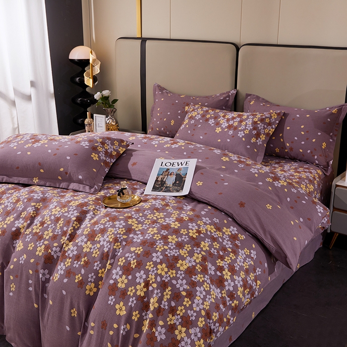 91家纺网 家纺一手货源 找家纺 贝兰仙奴 2024新款利兹系列磨毛多规格四件套玲珑秀