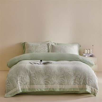 91家纺网 家纺一手货源 找家纺 （总）无界 2024新款B类色烂牛奶绒四件套-维亚纳（风格1）