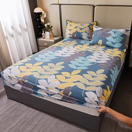 91家纺网 家纺一手货源 找家纺 （总）贝兰仙奴 2024新款利兹系列磨毛多规格单床笠