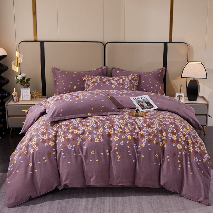 91家纺网 家纺一手货源 找家纺 贝兰仙奴 2024新款利兹系列磨毛多规格四件套玲珑秀