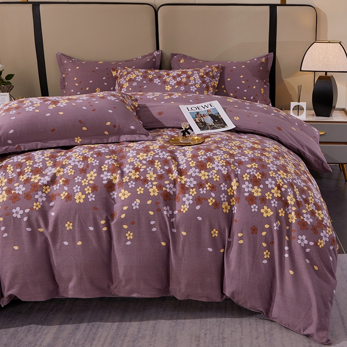 91家纺网 家纺一手货源 找家纺 贝兰仙奴 2024新款利兹系列磨毛多规格四件套玲珑秀