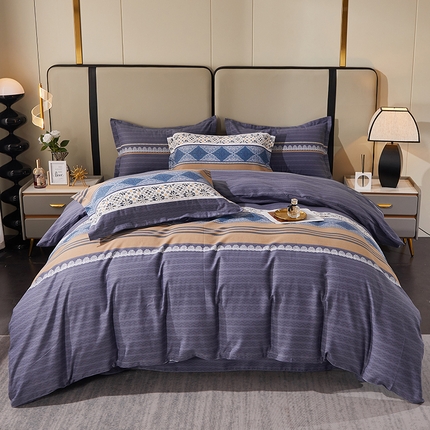 91家纺网 家纺一手货源 找家纺 （总）贝兰仙奴 2024新款利兹系列磨毛多规格四件套