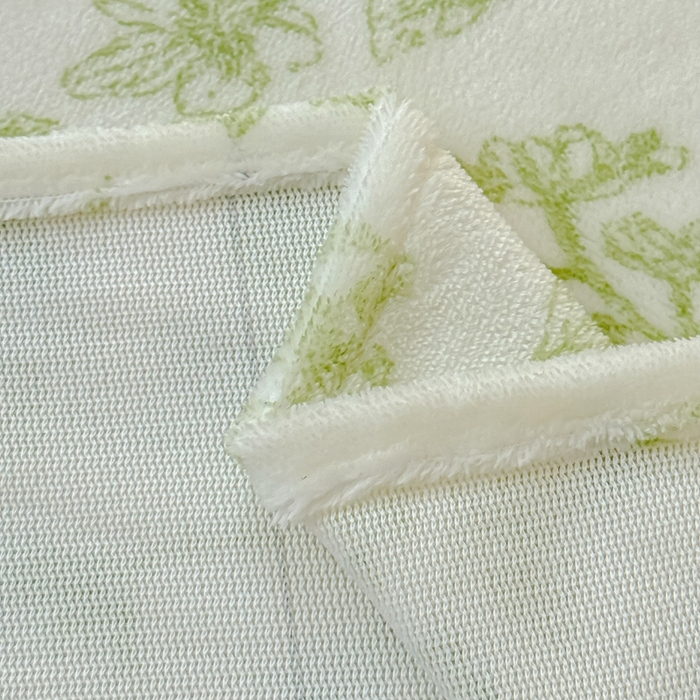 91家纺网 家纺一手货源 找家纺 金丝鸟家纺 2024新款200g牛奶绒单床单系列 飞花绿