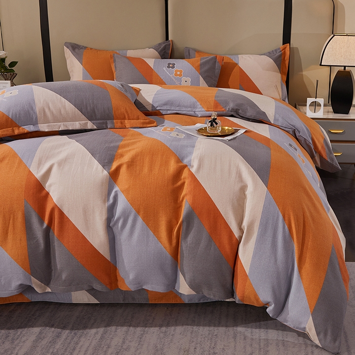 91家纺网 家纺一手货源 找家纺 贝兰仙奴 2024新款利兹系列磨毛多规格四件套曼妙花絮