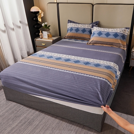 91家纺网 家纺一手货源 找家纺 （总）贝兰仙奴 2024新款利兹系列磨毛多规格单床笠