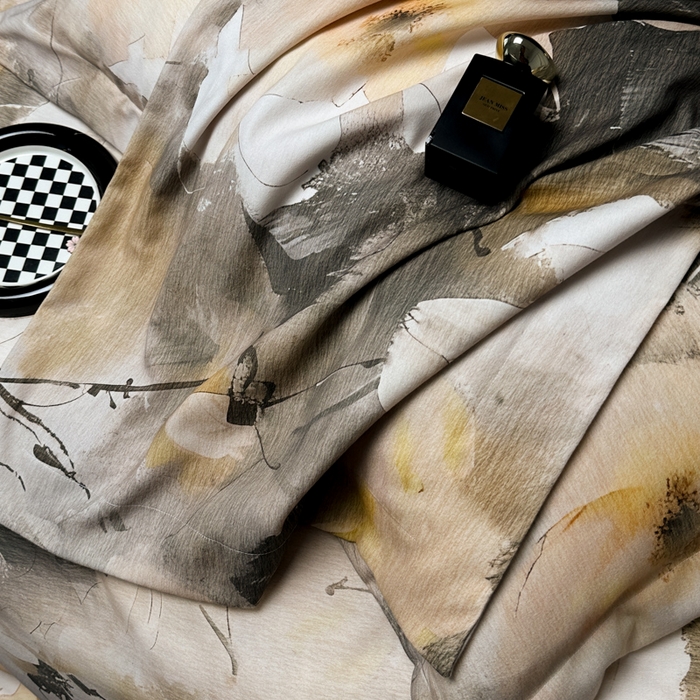 91家纺网 家纺一手货源 找家纺 宅家居 2024新款花卉亲肤棉数码印花加厚陶瓷生态磨毛四件套 羽叶