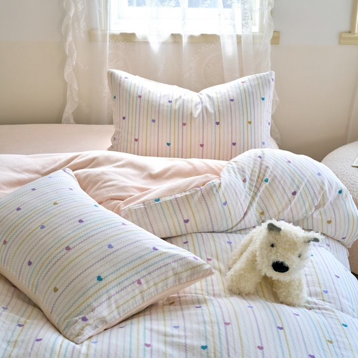 91家纺网 家纺一手货源 找家纺 洋铭区（原狠狠爱） 2024新款双层纱牛奶绒四件套系列 紫赯甜心