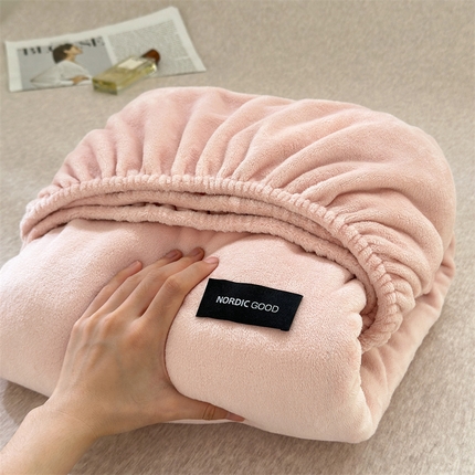 91家纺网 家纺一手货源 找家纺 （总）北欧良品 2025新款舒适保暖A类高克重牛奶绒单品床笠