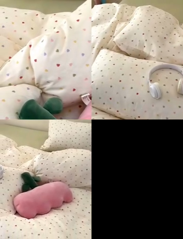 91家纺网 家纺一手货源 找家纺 洋铭区（原狠狠爱） 2024新款无边全棉双层纱四件套 甜蜜小心心