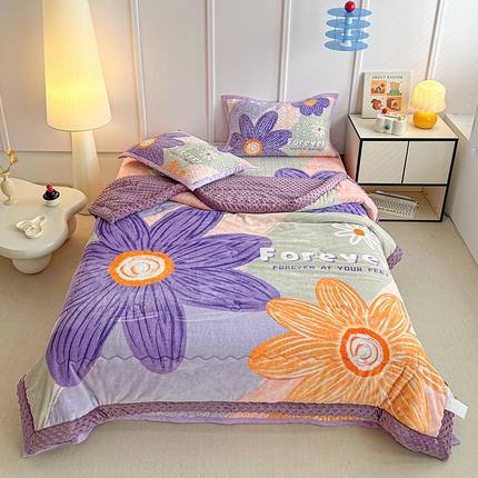 91家纺网 家纺一手货源 找家纺 （总）源舜家纺  2025新款云貂绒豆豆被冬被