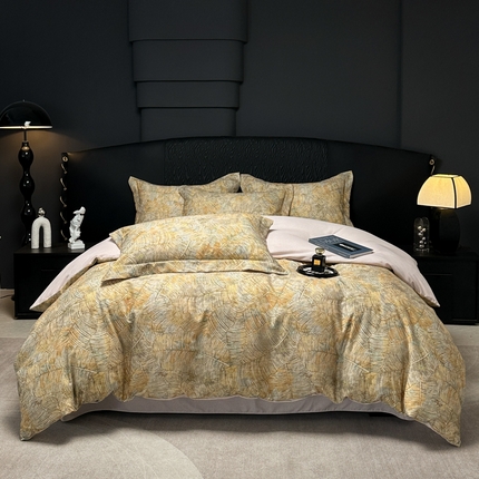 91家纺网 家纺一手货源 找家纺 宅家居 2024新款花卉亲肤棉数码印花加厚陶瓷生态磨毛四件套 森林物语