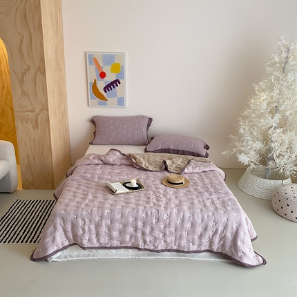 91家纺网 家纺一手货源 找家纺 （总）麻依 2024新款十层纱布泡芙被纱布被子秋冬被