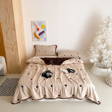 91家纺网 家纺一手货源 找家纺 （总）麻依 2024新款十层纱布泡芙被纱布被子秋冬被