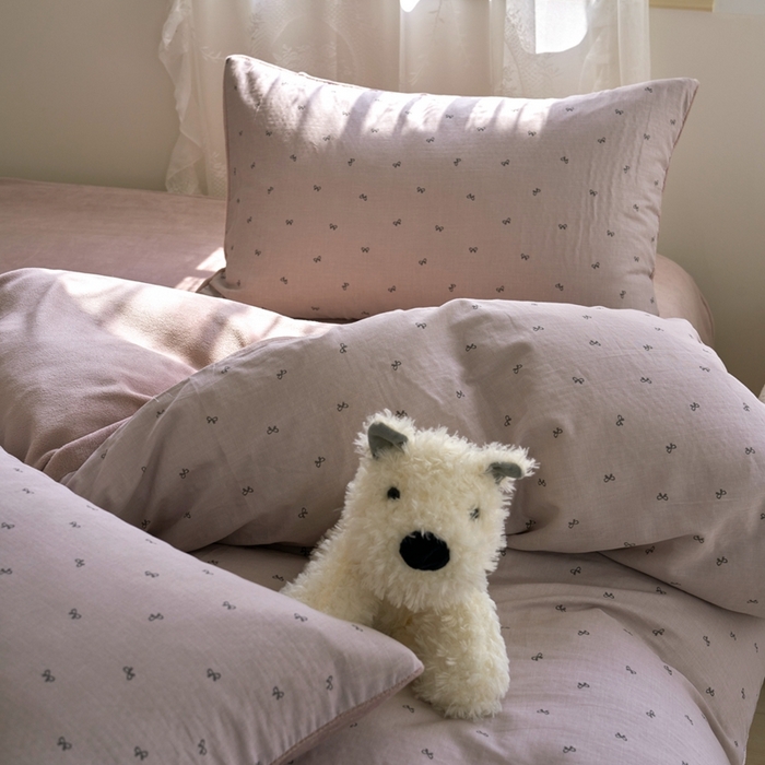 91家纺网 家纺一手货源 找家纺 洋铭区（原狠狠爱） 2024新款双层纱牛奶绒四件套系列 蝴蝶点点