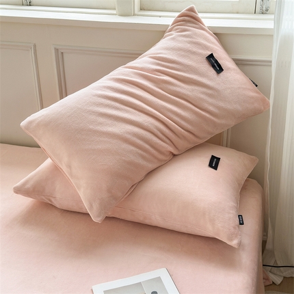 91家纺网 家纺一手货源 找家纺 （总）北欧良品 2025新款舒适保暖A类高克重牛奶绒单品枕套