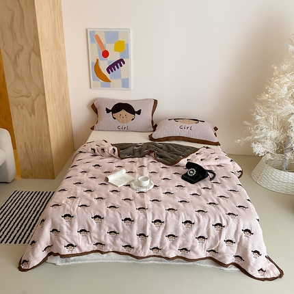 91家纺网 家纺一手货源 找家纺 （总）麻依 2024新款十层纱布泡芙被纱布被子秋冬被