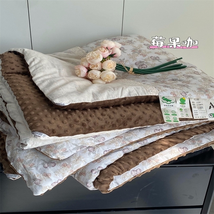 91家纺网 家纺一手货源 找家纺 （总）莱豫家纺 2024新款棉加绒法式豆豆被