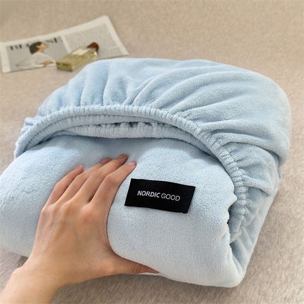 91家纺网 家纺一手货源 找家纺 （总）北欧良品 2025新款舒适保暖A类高克重牛奶绒单品床笠