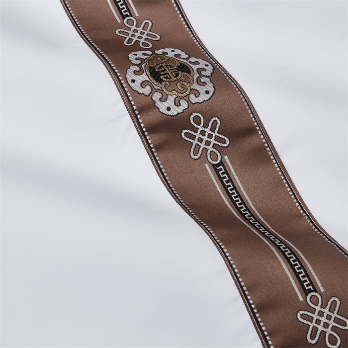 91家纺网 家纺一手货源 找家纺 罗菲尼酒店用品 2025新款织带高仿棉酒店四件套宾馆四件套 瑞丽