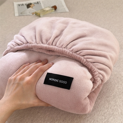 91家纺网 家纺一手货源 找家纺 （总）北欧良品 2025新款舒适保暖A类高克重牛奶绒单品床笠