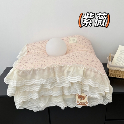 佰织鑫 2024新款韩系仙女款全棉双层纱春秋被被子被芯 紫薇