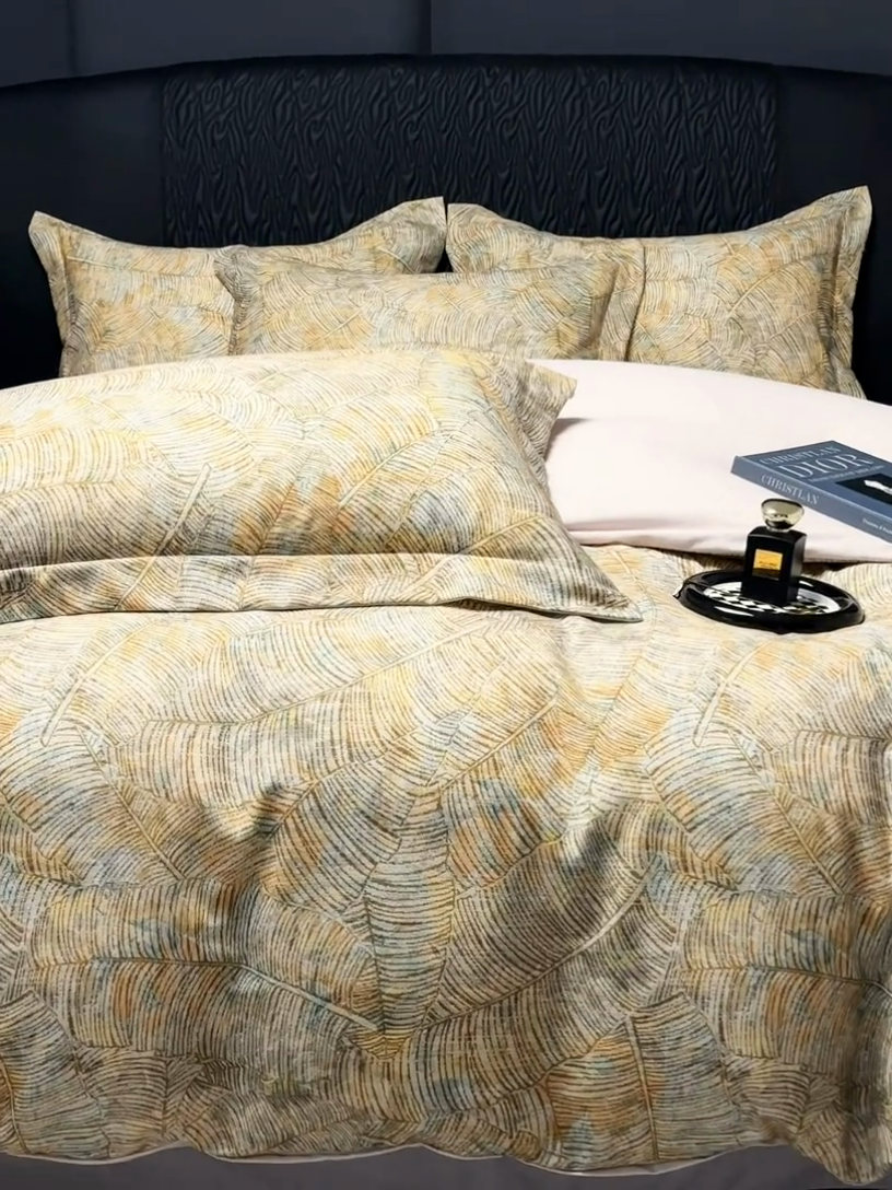 91家纺网 家纺一手货源 找家纺 宅家居 2024新款花卉亲肤棉数码印花加厚陶瓷生态磨毛四件套 森林物语