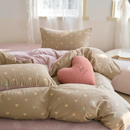 （总）洋铭区（原狠狠爱） 2024新款双层纱牛奶绒四件套系列