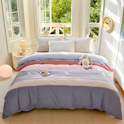 91家纺网 家纺一手货源 找家纺 （总）凌鼎 2025新款喷气加厚磨毛单被套