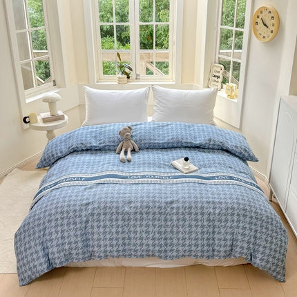 91家纺网 家纺一手货源 找家纺 （总）凌鼎 2025新款喷气加厚磨毛单被套