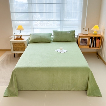 91家纺网 家纺一手货源 找家纺 （总）798家纺 2025新款纯色牛奶绒绒单品系列-单床单