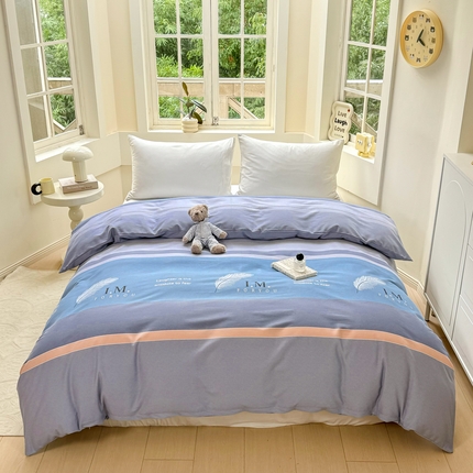 91家纺网 家纺一手货源 找家纺 （总）凌鼎 2025新款喷气加厚磨毛单被套