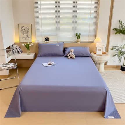 91家纺网 家纺一手货源 找家纺 （总）798家纺 2025新款12868全棉格子纯色床单