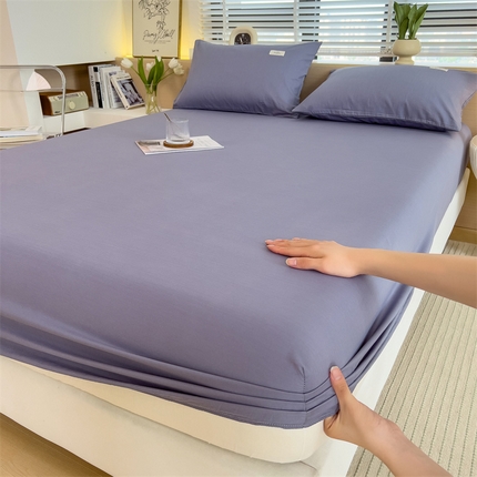 91家纺网 家纺一手货源 找家纺 （总）798家纺 2025新款12868全棉格子纯色单床笠