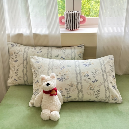 91家纺网 家纺一手货源 找家纺 （总）798家纺 2025新款牛奶绒印花四件套单品系列-单枕套