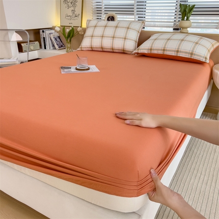 91家纺网 家纺一手货源 找家纺 （总）798家纺 2025新款12868全棉格子纯色单床笠