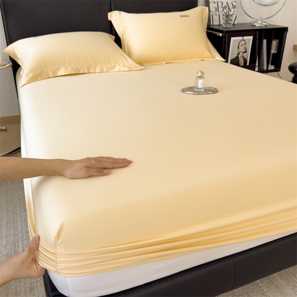 91家纺网 家纺一手货源 找家纺 （总）798家纺 2025新款纯色全棉贡缎单品系列-单床笠