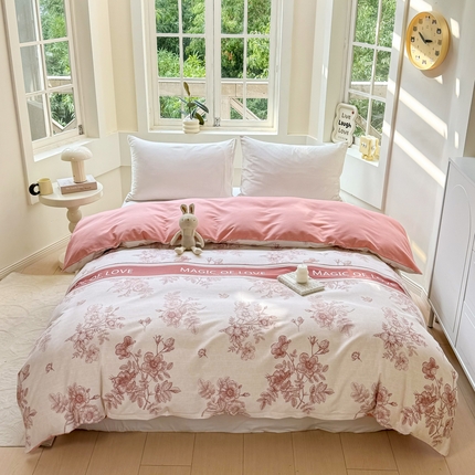 91家纺网 家纺一手货源 找家纺 （总）凌鼎 2025新款喷气加厚磨毛单被套