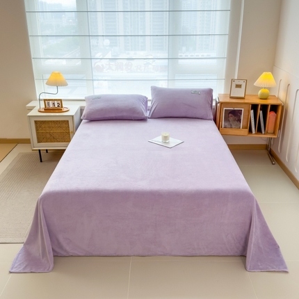 91家纺网 家纺一手货源 找家纺 （总）798家纺 2025新款纯色牛奶绒绒单品系列-单床单