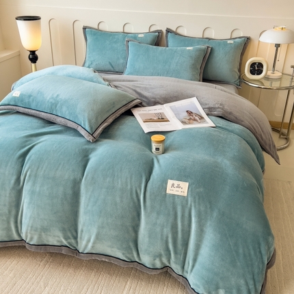 91家纺网 家纺一手货源 找家纺 （总）798家纺 2025新款牛奶绒良品系列四件套